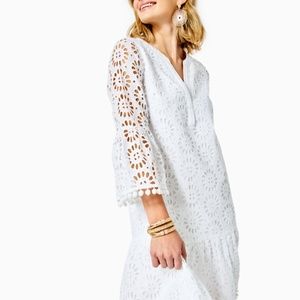 Lilly Pulitzer Beech Dress in Resort White  Size M - NWT